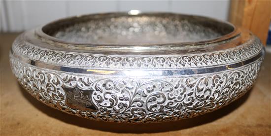 Indian silver bowl